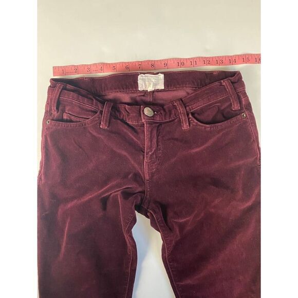 Current / Elliot Burgundy Crush Skinny Jeans Holiday - Size 27-0 - Picture 5 of 6